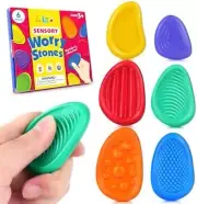 Fidget Toys Sensory Stone for Kids, 6 Pack, Anxiety Relief