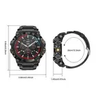 Black LOKMAT ATTACK 3 PRO Smart Watch With Flashlight 1.39in Touch Screen