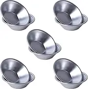 10 Pieces Aluminum Egg Tart Molds, Individual Round Pie Tins, Thicker Cake Cup Egg Tart Pudding Mould DIY Tools, Pudding Moulds Cupcake Cups, Non-Stick Coating Quiche Baking Moulds