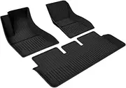 BEALIFE Car Clean with Model 3 Single Layer Car Floor Mats Floor Mats for Model Y/Model 3 TPE Wear-Resistant Luggage Mat, Floor mat for model3
