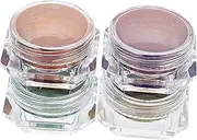NUOBESTY 4 Pcs Optical Color Change Powder Mica Powder Colors DIY Crafts Pigment Mica Powder Metallic DIY Manicure Pigment Pearlescent Pigment DIY Nail Powder Natural Without Substrate