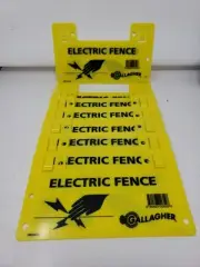8 Gallagher G602404 Electric Fence Warning Signs