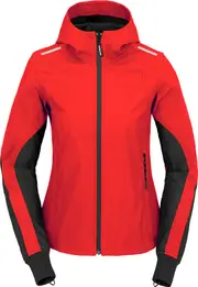 Spidi Hoodie Armor Light, textile jacket women , color: Red/Black , size: M