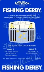 Atari 2600 Replacement Label - Fishing Derby