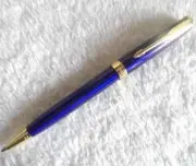 Parker Sonnet Series Ballpoint Pen Blue Gold Clip Fine Nib Blue Ink Refill