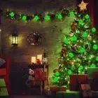 Christmas Lights LED String Lights Flashing Light Grin-ch Balls Light Tree Decor