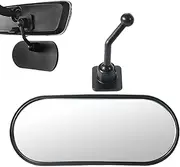Baby Mirror for Car,360° Adjustable Baby Mirror - Adhesive Mount, Wide Angle Shatterproof Backseat Monitor for Kids Observing, Windshield, Dashboard