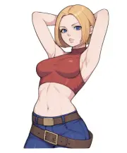 0041 Blue Mary Sticker, Glossy, Waterproof, King Of Fighters Fatal Fury Garou