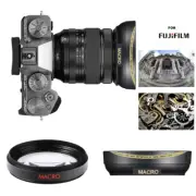 HD 72mm WIDE ANGLE LENS + MACRO LENS FOR FUJIFILM X-T5 Camera with 16-80mm Lens