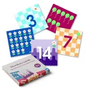 Primo Thematic Number Cards for Cubetto Coding Robot Transparent Pocket Mat 6x6