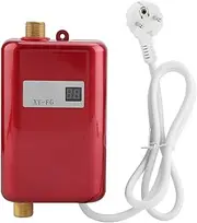 Instant Water Heater 220V 3800W Mini Electric Tankless Instant Hot Water Heater Bathroom Kitchen Washing EU Plug Red Instant Water Heater
