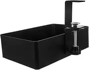 jojofuny Metal Storage Box: Clamp-on Drawer - Hidden Under Desk Storage Rack - Rotating Organizer - No-drill Installation - Space-saving Desk Mounted Shelf