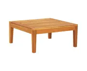 outdoor table wooden patio 64x64x29 cm acacia wood durable design