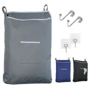 The Fine Living Co. Large Hanging Laundry Hamper with Over Door Hooks & Adhes...