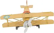 GAXIRE 1pc Retro Iron Biplane Model Creative Plane Ornament for Home Decor Durable Vintage Style Decoration for Living Room Showcase Hall