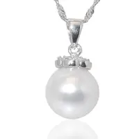 在飛比找momo購物網優惠-【小樂珠寶】大顆正圓14mm立體珠好美珠南洋深海貝珍珠項鍊(