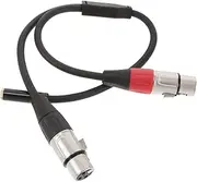 Kisangel Balanced Stereo XLR Male Y Splitter Cable to Dual XLR Male Adapter for Recording Equipment Dual Device Support for Enhanced Audio Clarity