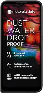 [Motorola] Defy (2021) Dual-SIM 64GB ROM + 4GB RAM (GSM Only | No CDMA) Factory Unlocked Android 4G/LTE Smartphone (Black) - International Version