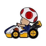 Super Mario Bros. Mario Cart Video Game Toad Figure Metal Enamel Pin NEW