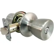 Entry Lockset, Medium Tulip-Style Knob, Stainless Steel TS600B KA3