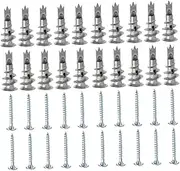 Screw Set for Plasterboard 50pcs Wall Hanging Screws Creative Fixings No Drill Required