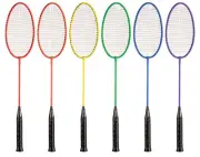 Champion Sports Tempered Steel Badminton Racket Set