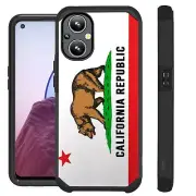 FUSION Case For OnePlus Nord N20 5G Hybrid Phone Cover CALI WHITE FLAG