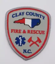 Clay County North Carolina Fire Rescue Patch