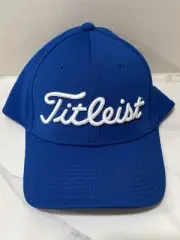New Era Titleist Fitted Golf Cap Hat L/XL Embroidered Logo New Blue