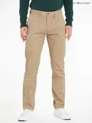 Tommy Hilfiger Light Brown Slim Bleecker Flex Chinos (C98409) | $254