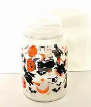 Libbey Halloween Cat Pumpkin Witch 31oz Food Storage Jar Canister