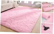Ultra Soft Pink Area Rug, Kids Rugs for Bedroom Girls, 4x6 Feet Fluffy Rugs
