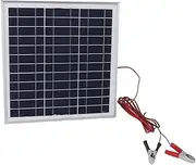 50W Portable Solar Panel, DC18V High Efficiency Aluminum Frame Monocrystalline Silicon Solar Panel Solar Battery Charger with Battery Clips and 3 Meter Cable for RV Camping Hiking