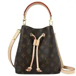 【LOUIS VUITTON 路易威登】LV M46581 NEONOE BB 經典花紋手提包水桶包兩用包(現貨)