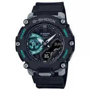 Casio G-Shock Carbon Core Guard Black Turquoise Edition Watch GShock GA-2200M-1A