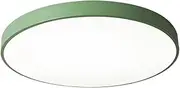 Creative Round Flush Mount Ceiling Light 3-Color Dimming Ceiling Lamp Simple Style Metal Ceiling Lamp Close to The Ceiling Lighting Fixtures for Living Room Corridor Study