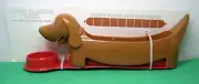 Dachshund Bite-Size Hot Dog FOOD SLICING Tool w Condiment Bowl (Vivitar)