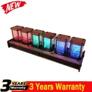 Pseudo Glow Tube Clock Electronic Clock Alarm Announcing Time LED DigitalDisplay