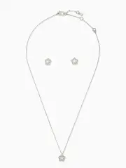 jewelled stencil scallops studs and mini pendant