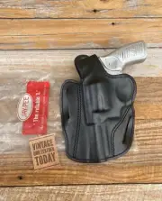 Vintage Jay Pee Black Leather OWB Holster For Ruger SP101 3" Revolver LEFT