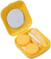 Pocket Plastic Mini Contact Lens Case Kit Outdoor Travel Holder Mirror Container - Durable Mini Plastic Case