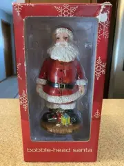 SANTA CLAUS BOBBLE HEAD 2001 DETAILED HAND SCULPTED FIGURINE 7" In Box
