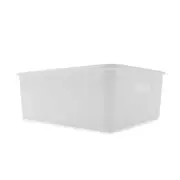 19L Ribbed Container - White
