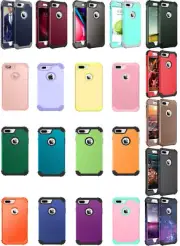 For iPhone 8 Plus/7 Plus Full Protective Shockproof Heavy Duty Hard Case Cover