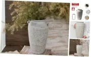 Ceramic Rustic Farmhouse Vase with 2 Handles, 12.2'' Tall Large Vintage