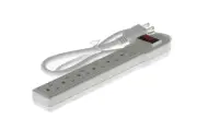 Surge Protector Power Strip w/ (6) 15A Outlets 3ft Cord - Lifetime Warranty