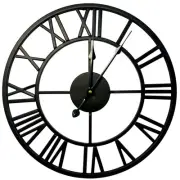 Infinity 40cm Classic Black Metal Wall Clock