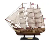 Wooden USS Constitution Tall Model Ship 15"