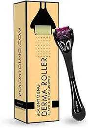Derma Roller for Beard Hair Skin Face Micro Needles 0.5 mm | Suitable for Beard Also | Regrowth of Hairs| Reduces Hair Fall | Stimulates Hair Follicles | Easy to use | Safe & Effective