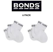 Bonds Baby Wondercool Low Cut Soft Natural Cotton Comfy Socks 6 Pack RXWN3N